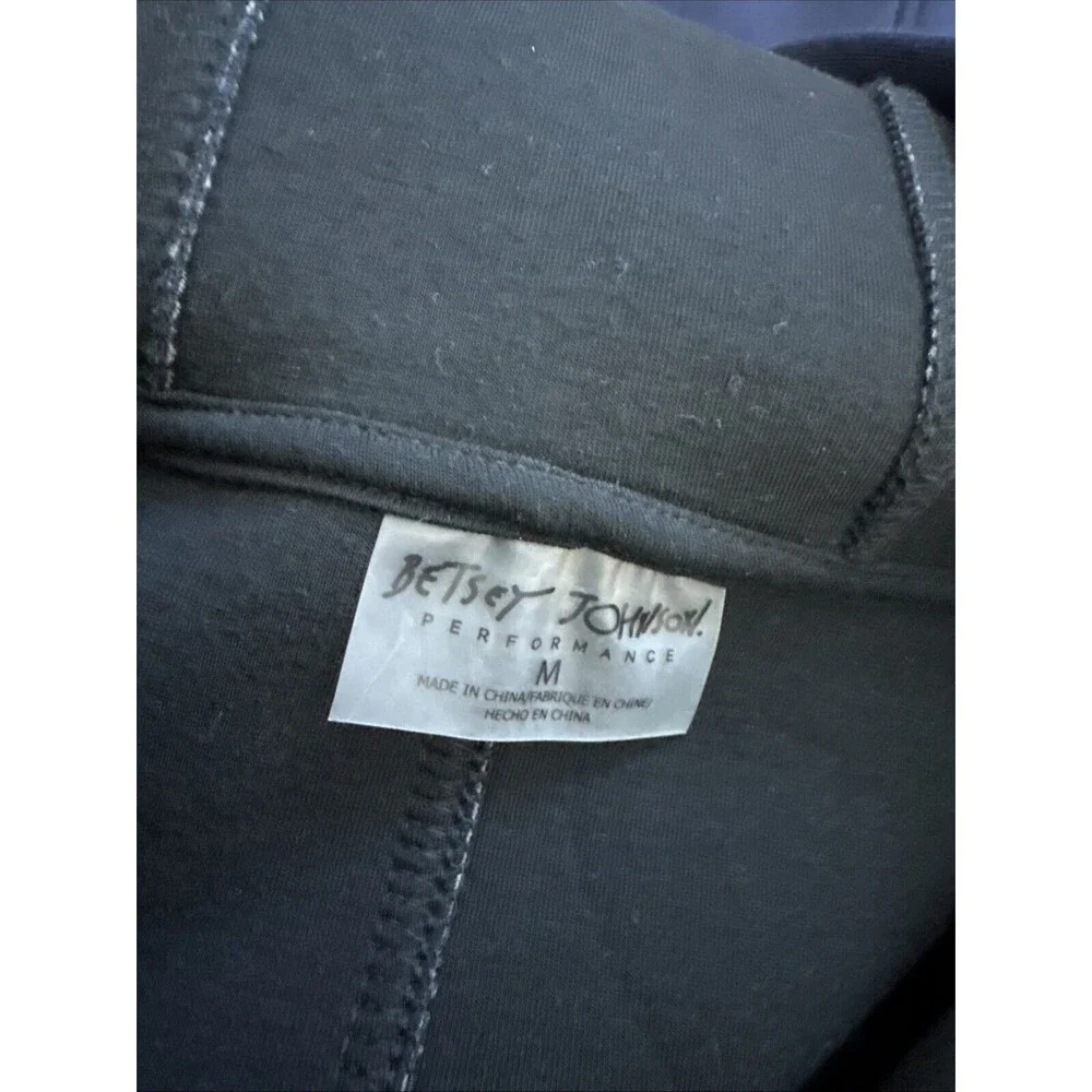 Betsey Johnson Performance Coat Medium Navy zip up Hoodie Sport Full zip